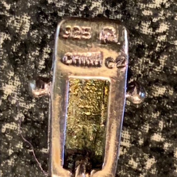 Vintage Sterling silver & topaz bracelet. - Picture 2 of 4